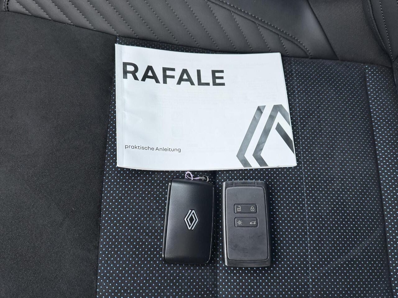 Renault Rafale E-Tech 4x4 plug-in hybrid 300 esprit Alpine / Fabrieksgarantie tot 04-2027 / Panoramadak / HUD / 360 Camera / Stoel & Stuurwiel Verwarmd / 4 Control / Apple Carplay & Android Auto / Adpatieve Cruise / Clima / LED / DAB /