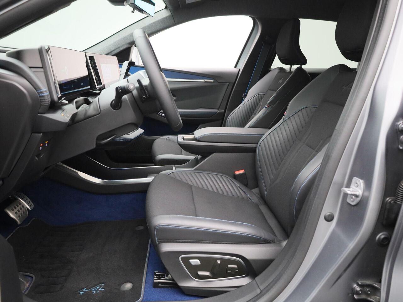 Renault SCENIC E-Tech EV87 long range esprit Alpine | Pack Advanced Driving Assist & Augmented Vision | Stoel- & Stuurwielverwarming | Elektrische Stoelen incl. Geheugen- & Massagefunctie | Android Automotive | 20" LMV 'Speedway' | LED-Verlichting | Keyless