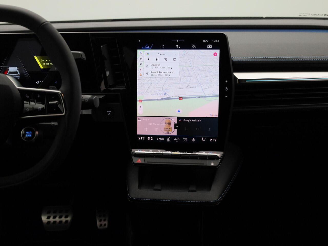 Renault SCENIC E-Tech EV87 long range esprit Alpine | Pack Advanced Driving Assist & Augmented Vision | Stoel- & Stuurwielverwarming | Elektrische Stoelen incl. Geheugen- & Massagefunctie | Android Automotive | 20" LMV 'Speedway' | LED-Verlichting | Keyless