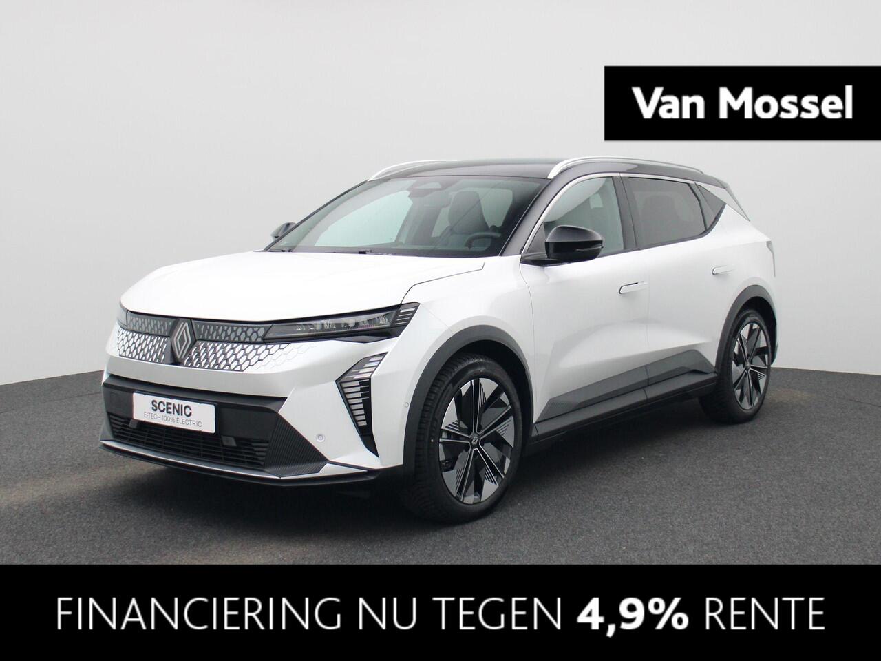 Renault SCENIC E-Tech EV87 long range techno | Nieuw & Uit Voorraad Leverbaar! | Solarbay Panoramadak | Pack Advanced Driving Assist | All-Seasonbanden | Elektrische Achterklep | Camera | PDC Rondom | Android Automotive | Keyless | 19" LMV 'Streamline' | Draadloze Smart