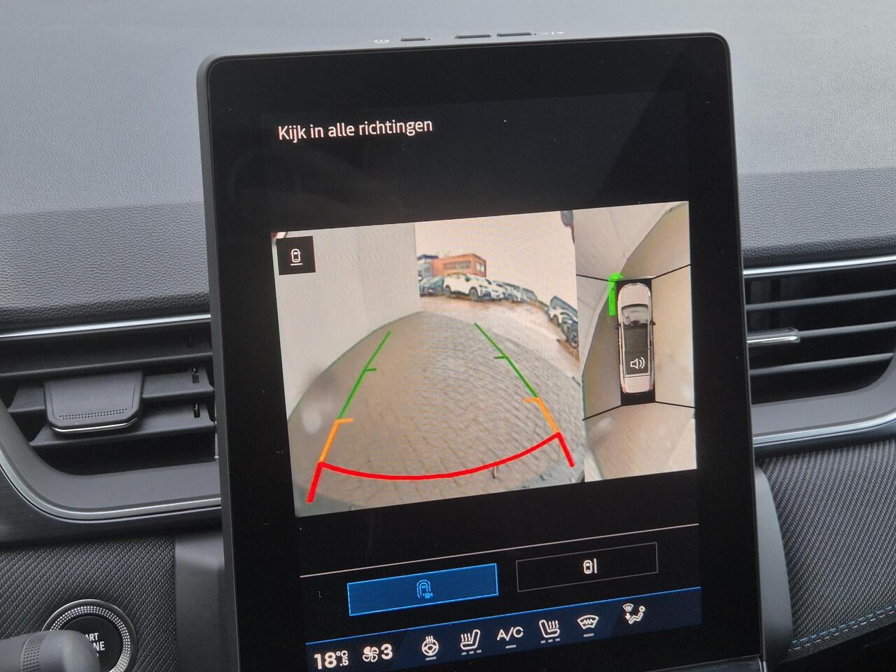 Renault Symbioz E-Tech full hybrid 145PK Esprit Alpine Automaat / Fabrieksgarantie tot 05-2027 / Solarbay Panoramadak / All Season Banden / Adaptief Cruise Control / Stoel & Stuurverwarming / 360 Graden Camera / Voorruit Verwarming / Elektrische Achterklep / Apple Carpla