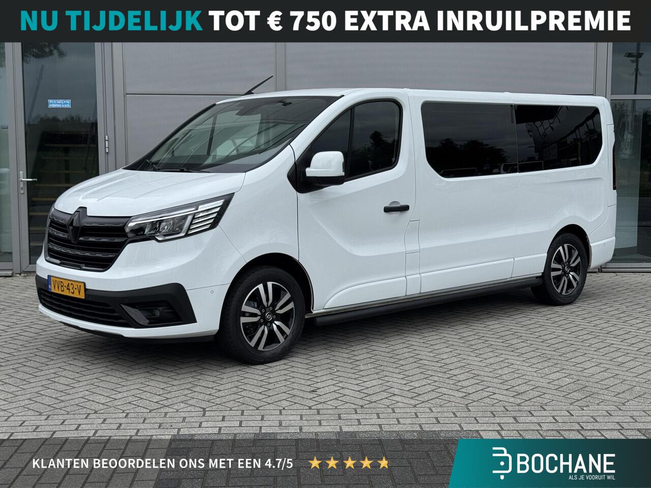 Renault TRAFIC 2.0 dCi 150 EDC L2H1 DC Luxe | DUBBEL CABINE | BLACK EDITION | SIDE BARS | TREKHAAK | NAVIGATIE | PARKEERCAMERA |