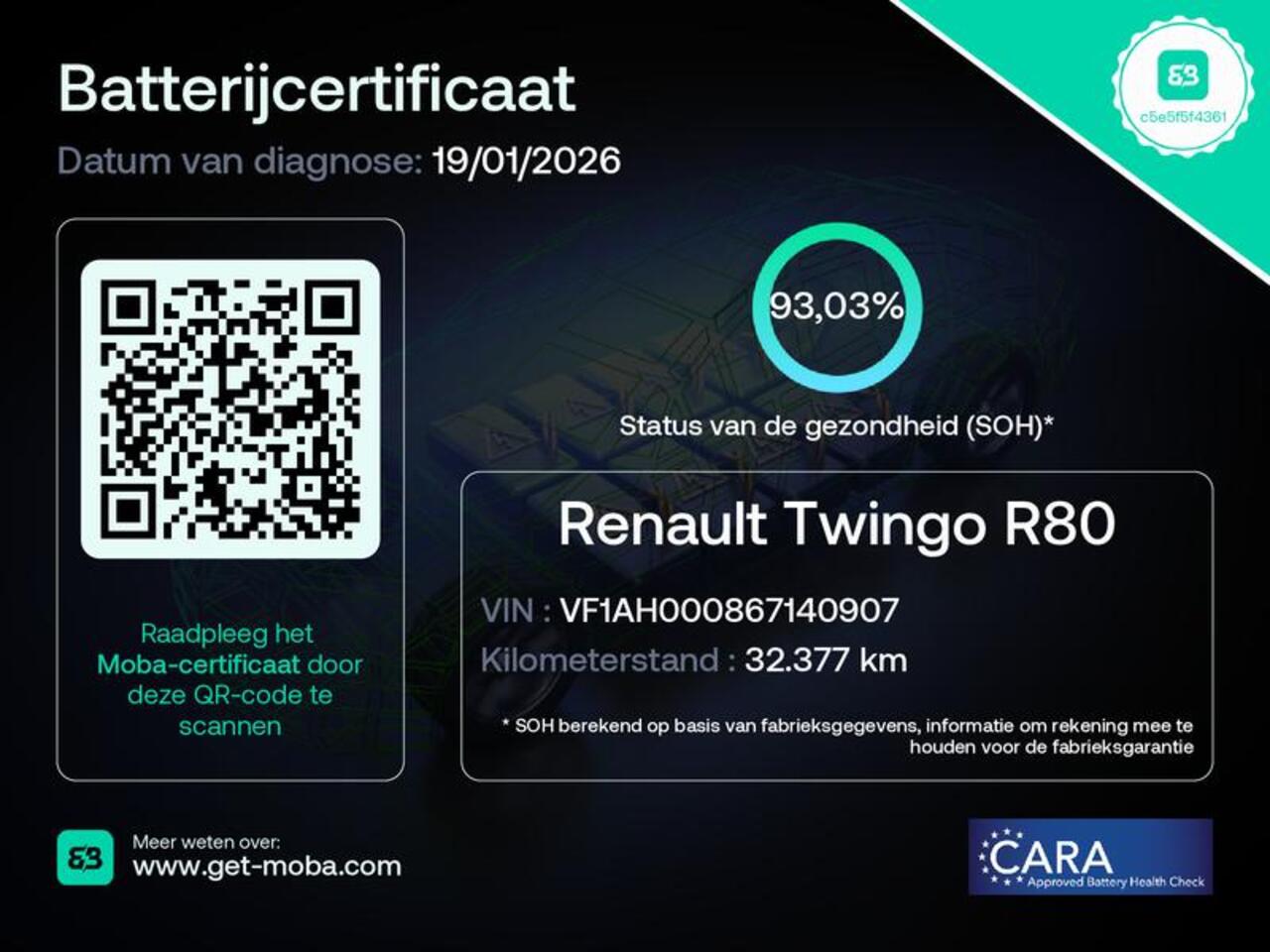Renault TWINGO Z.E. R80 Série Limitée Vibes / Dealer Onderhouden / SOH 93% / Apple Carplay & Android Auto / Stoelverwarming / All Season Banden / Achteruitrijcamera / 16'' Lichtmetalen Velgen /