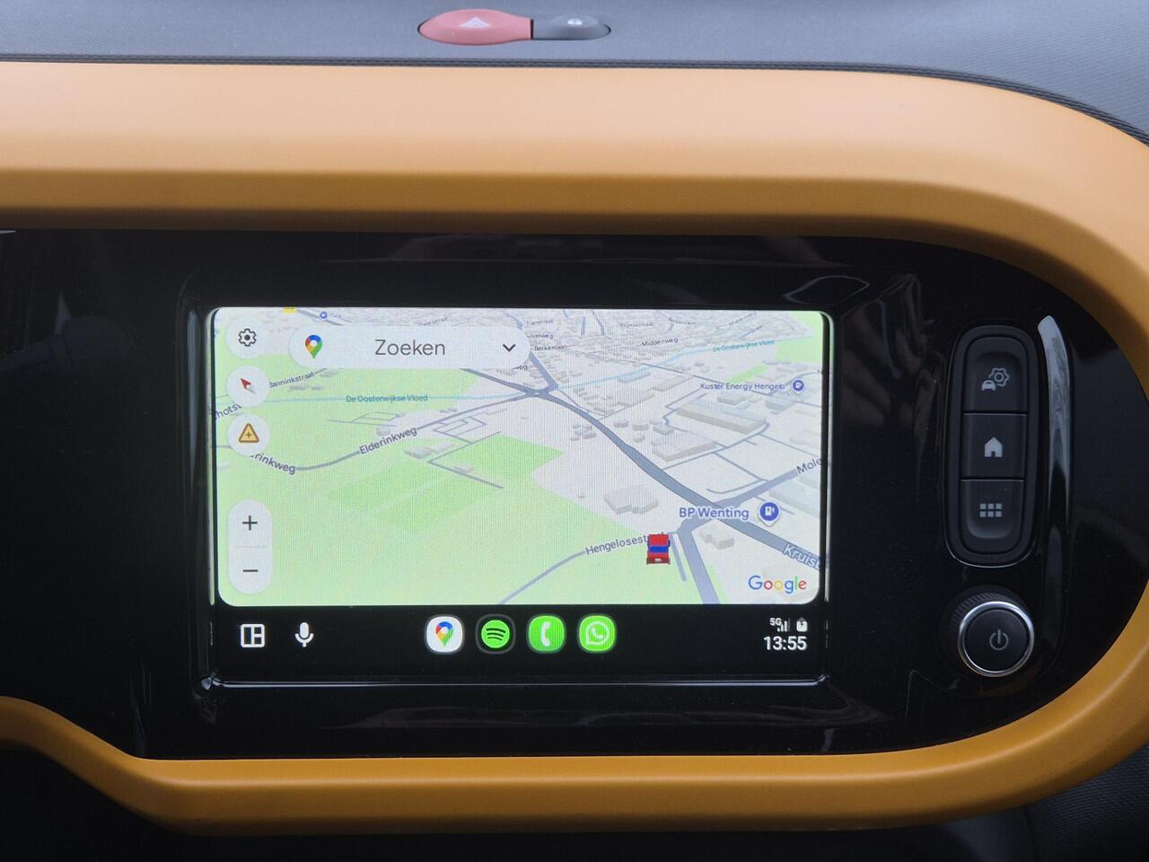 Renault TWINGO Z.E. R80 Série Limitée Vibes / Accu SOH 96,74% / 22kWh WLTP 186 km stad 261 km / Apple Carplay/Android Auto / Cruise control / Achteruitrijcamera / Climate control / Navigatie / Parkeersensoren achter / Lichtmetalen wielen 15" /