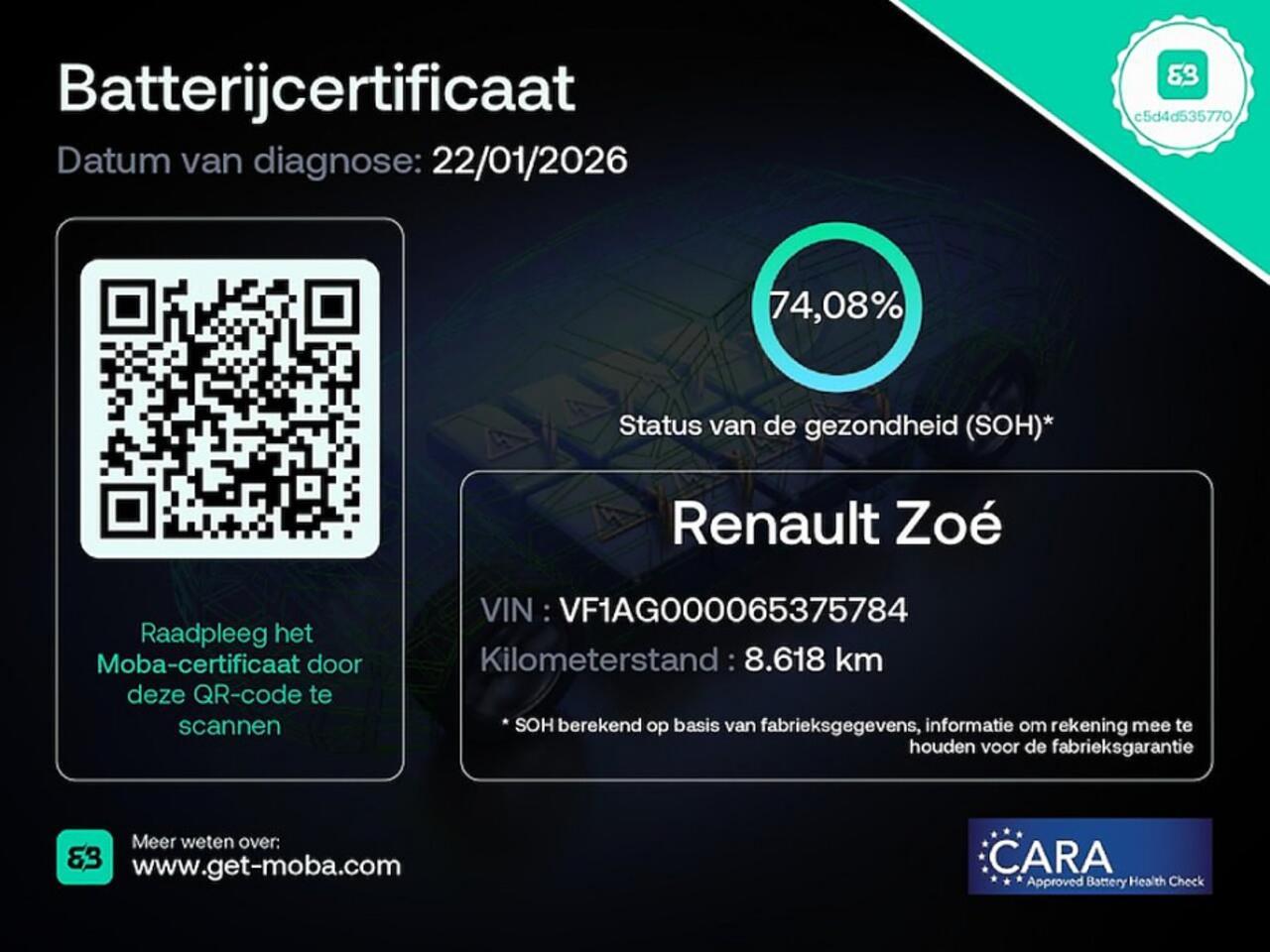 Renault ZOE R135 Zen 52 kWh *KOOPACCU* SOH 74%* NAVI | ECC | VELGEN