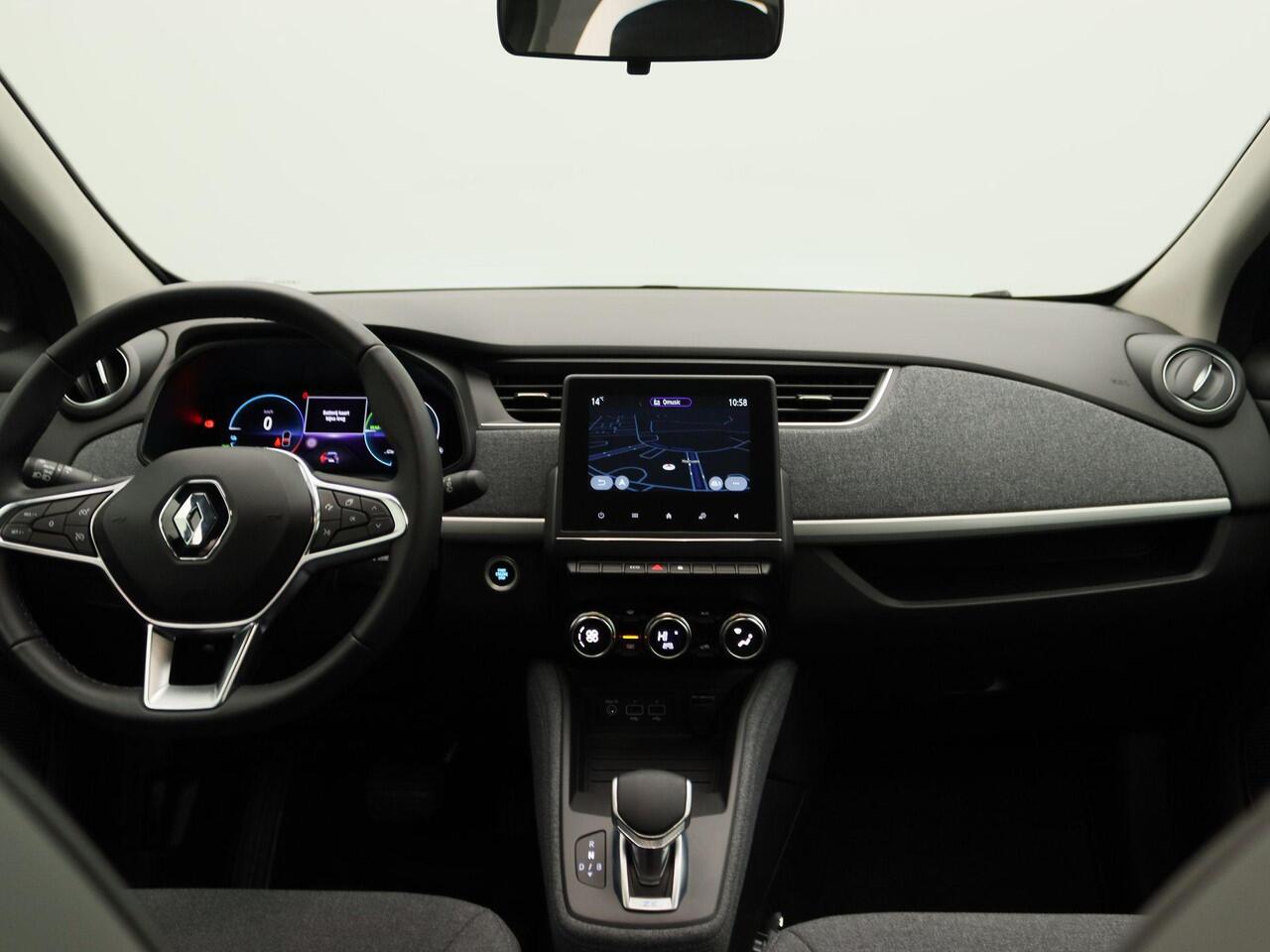 Renault ZOE R135 Limited 52 kWh Inclusief Koopaccu |Apple Carplay/Android Auto | cruise control | electronic climate control | LED koplampen | lichtmetalen velgen 16"| navigatiesysteem | rijstrooksensor met correctie | warmtepomp |