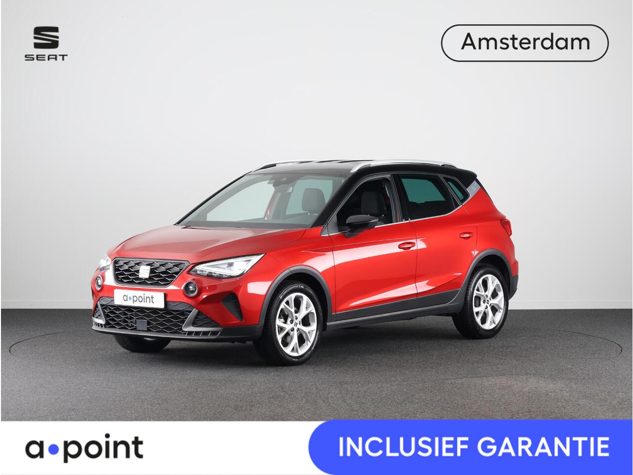 Seat Arona 1.0 TSI FR 95 pk | Private lease vanaf 461,-- | Verlengde garantie | Navigatie via App | Parkeersensoren achter | Cruise control | Apple Carplay/Android Auto | LED koplampen |