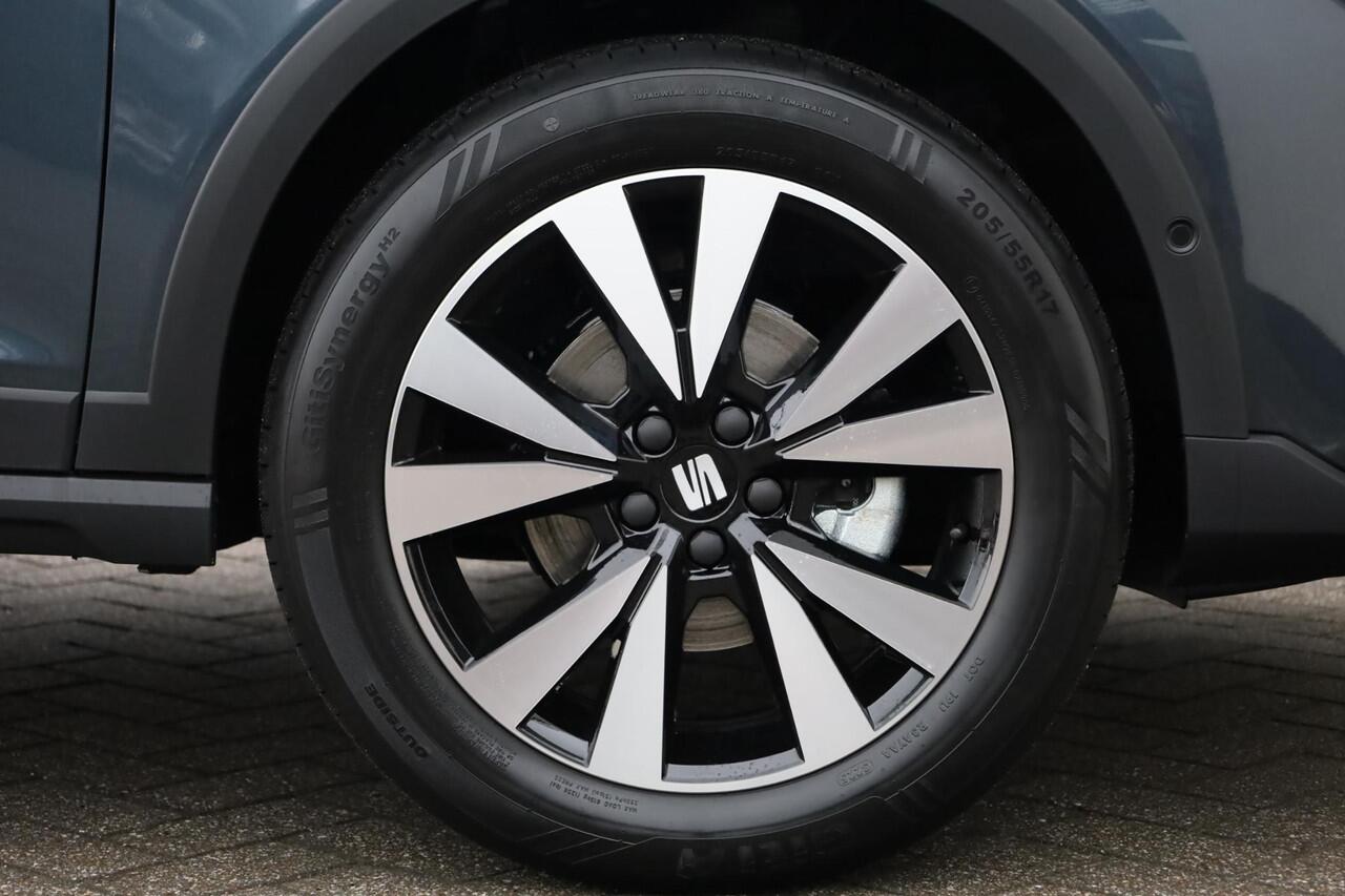 Seat Arona 1.0 EcoTSI Style Business Connect 115PK / 85kW DSG, LED koplampen, parkeersensoren voor en achter (pdc), achteruitrijcamera (rear view), Safe & Driving Pack M (adaptive cruise control, multi-collision brake, grootlichtassistent), 17" 'Dynamic Machined' LM