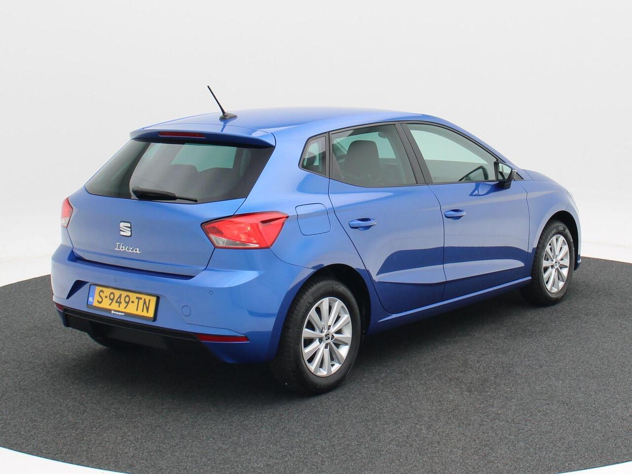 Seat IBIZA 1.0 TSI Style Business Connect | Digitaal Dashboard | Adaptive Cruise | Stoelverwarming | Navigatie | CarPlay | Sensoren | 15 Inch | 66.799 Km!!