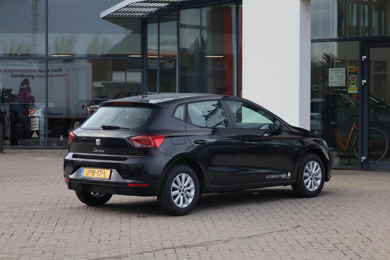 Seat IBIZA 1.0 EcoTSI Style 95PK / 70kW Apple Carplay & Android Auto, LED koplampen, cruise control, airco, volledig digitaal instrumentenpaneel (Virtual Cockpit), verkeerstekenherkenning, parkeersensoren achter, rijstrook behoud assistent, 15'' LMV 'Enjoy'