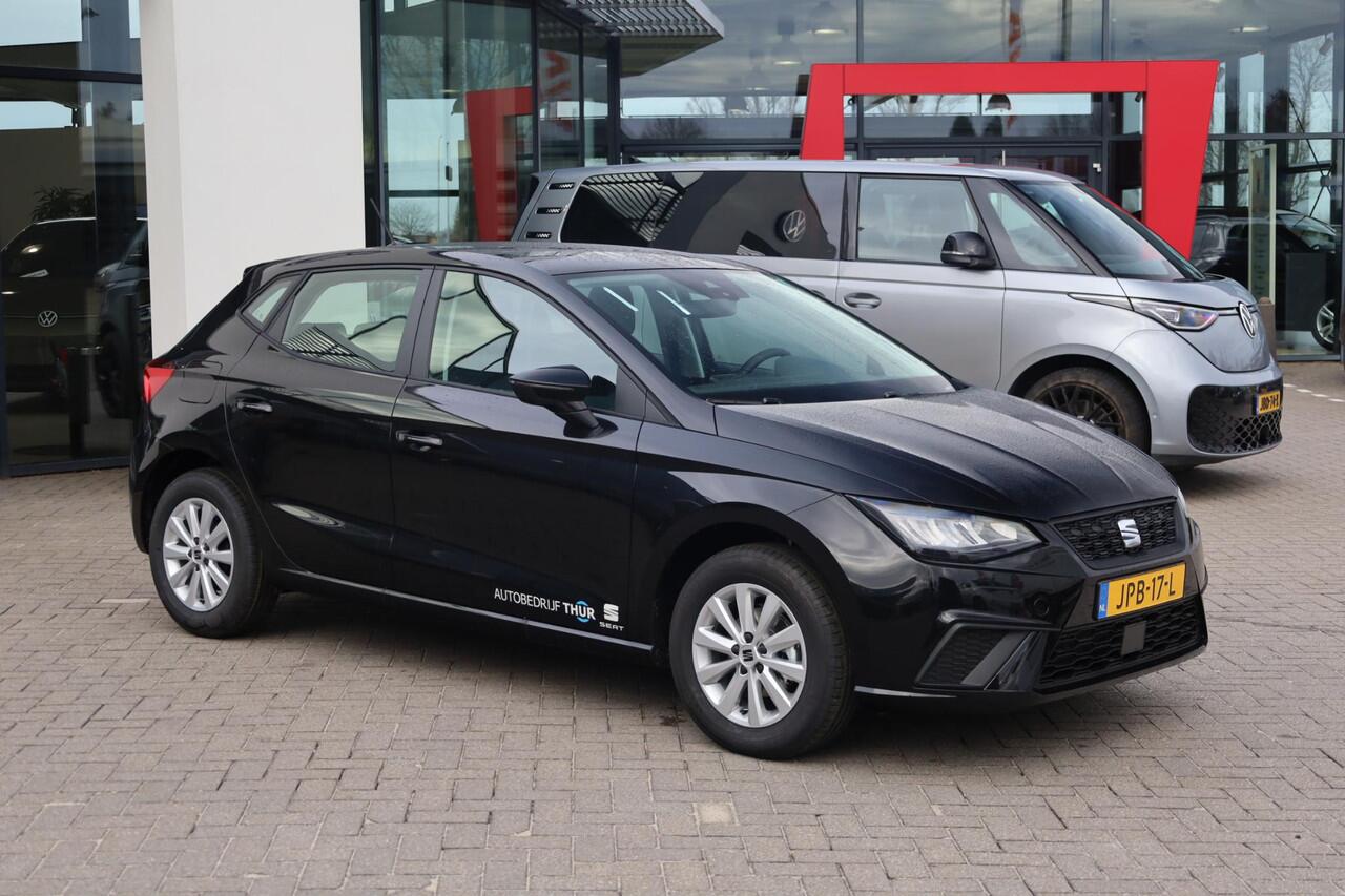 Seat IBIZA 1.0 EcoTSI Style 95PK / 70kW Apple Carplay & Android Auto, LED koplampen, cruise control, airco, volledig digitaal instrumentenpaneel (Virtual Cockpit), verkeerstekenherkenning, parkeersensoren achter, rijstrook behoud assistent, 15'' LMV 'Enjoy'