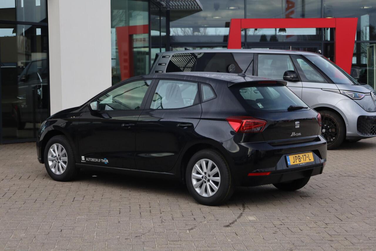 Seat IBIZA 1.0 EcoTSI Style 95PK / 70kW Apple Carplay & Android Auto, LED koplampen, cruise control, airco, volledig digitaal instrumentenpaneel (Virtual Cockpit), verkeerstekenherkenning, parkeersensoren achter, rijstrook behoud assistent, 15'' LMV 'Enjoy'