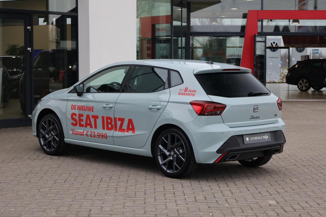 Seat IBIZA 1.0 EcoTSI FR Business Connect 115PK / 85kW, Achteruitrijcamera, Apple Carplay & Android Auto, verwarmbare voorstoelen, Keyless Entry, dodehoekdetectie, full LED koplampen, navigatie, draadloos telefoon laden, groot digitaal instrumentenpaneel (Virtual Co