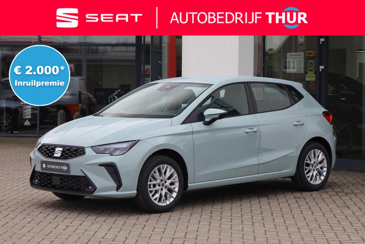 Seat IBIZA 1.0 EcoTSI Style Plus 95PK / 70kW, Apple Carplay & Android Auto, adaptive cruise control (ACC), draadloos telefoon laden, full LED koplampen, grootlichtassistent, volledig digitaal instrumentenpaneel, parkeersensoren achter, 15'' LMV 'Design'
