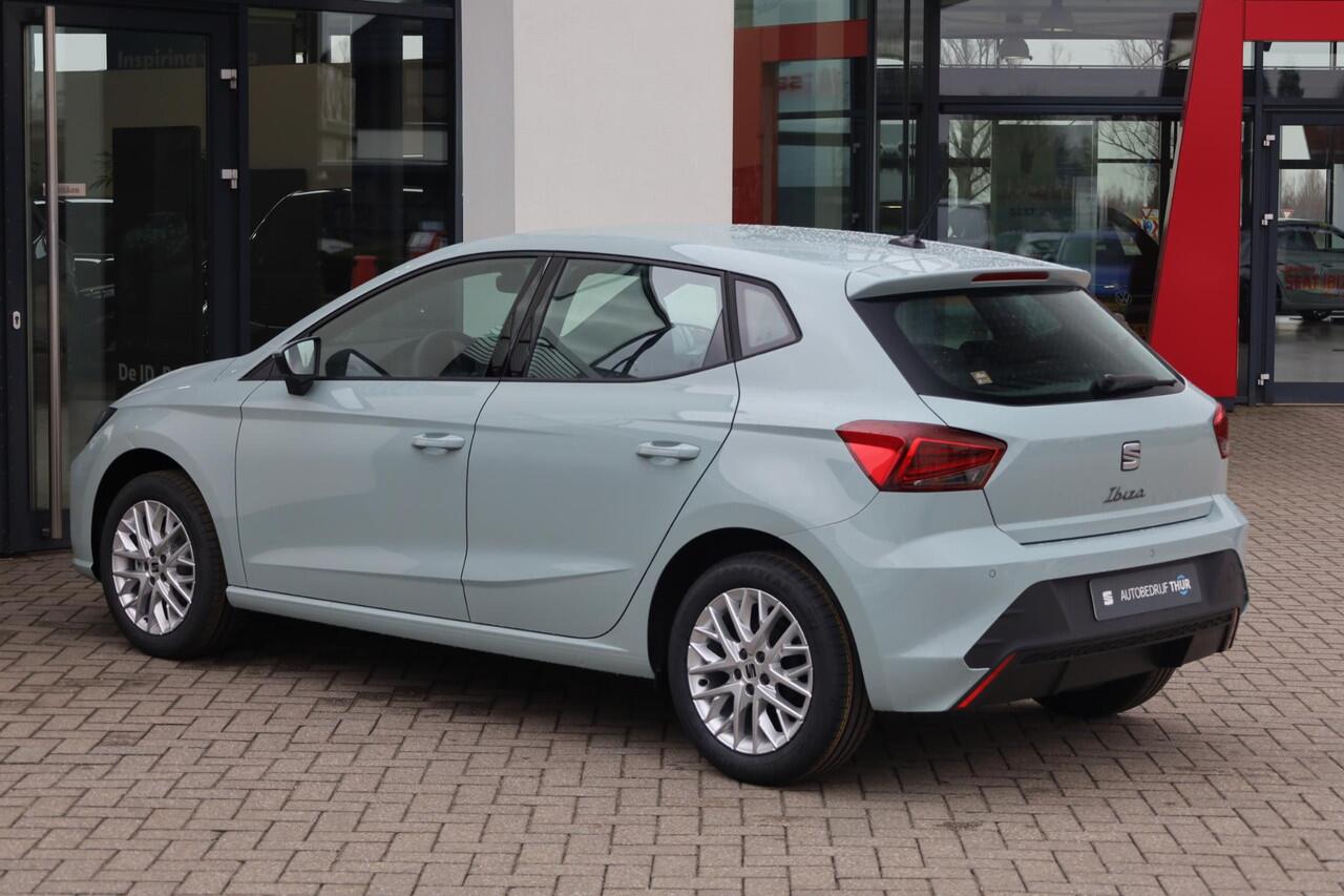 Seat IBIZA 1.0 EcoTSI Style Plus 95PK / 70kW, Apple Carplay & Android Auto, adaptive cruise control (ACC), draadloos telefoon laden, full LED koplampen, grootlichtassistent, volledig digitaal instrumentenpaneel, parkeersensoren achter, 15'' LMV 'Design'