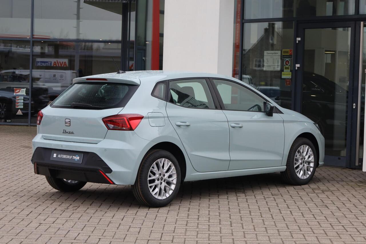 Seat IBIZA 1.0 EcoTSI Style Plus 95PK / 70kW, Apple Carplay & Android Auto, adaptive cruise control (ACC), draadloos telefoon laden, full LED koplampen, grootlichtassistent, volledig digitaal instrumentenpaneel, parkeersensoren achter, 15'' LMV 'Design'
