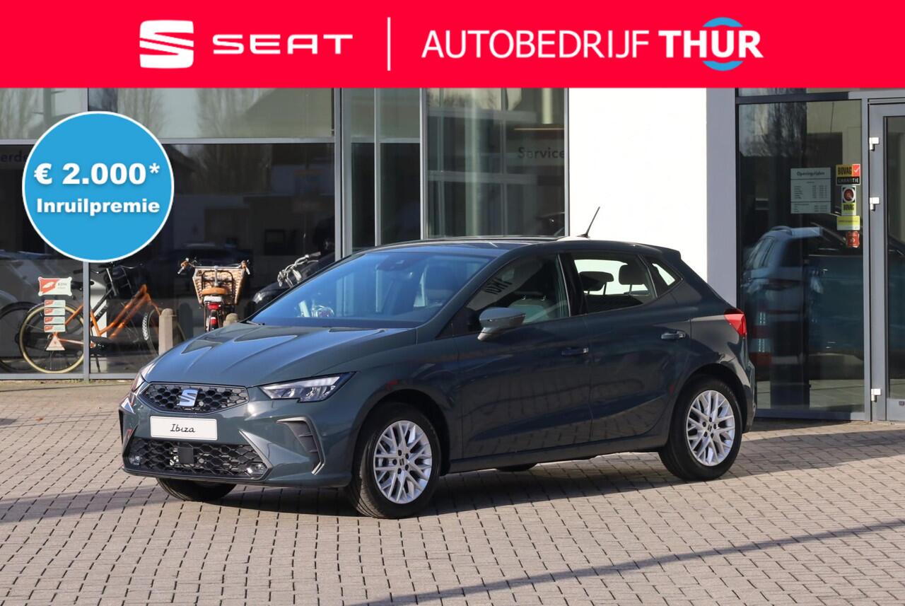 Seat IBIZA 1.0 EcoTSI Style Plus 95PK / 70kW, Full LED koplampen, Apple Carplay & Android Auto, adaptive cruise control (ACC), draadloos telefoon laden, grootlichtassistent, volledig digitaal instrumentenpaneel, parkeersensoren achter 15'' LMV 'Design'