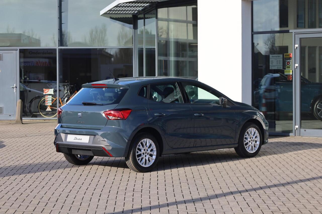Seat IBIZA 1.0 EcoTSI Style Plus 95PK / 70kW, Full LED koplampen, Apple Carplay & Android Auto, adaptive cruise control (ACC), draadloos telefoon laden, grootlichtassistent, volledig digitaal instrumentenpaneel, parkeersensoren achter 15'' LMV 'Design'
