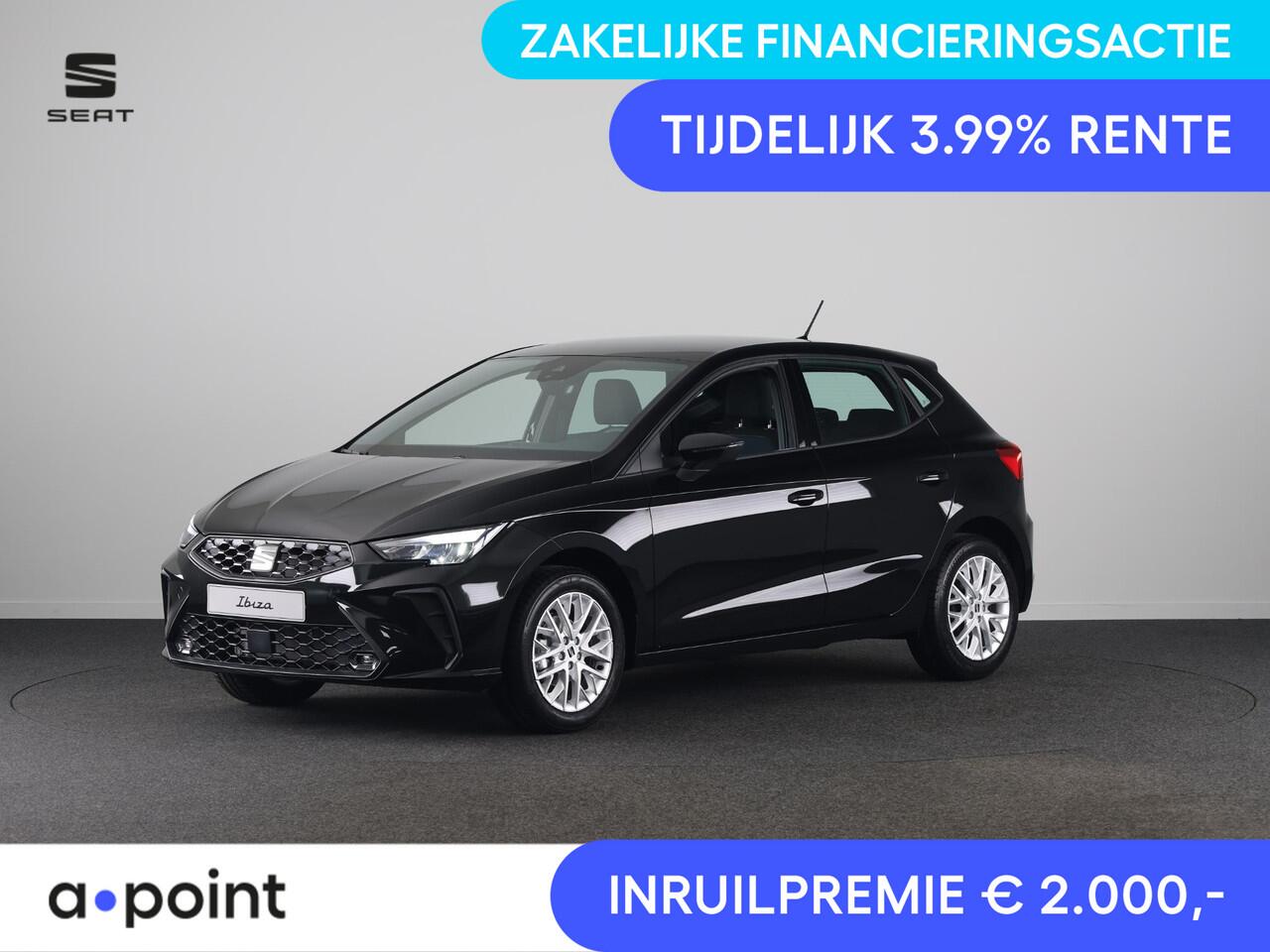 Seat IBIZA Style Plus 1.0 EcoTSI 95 PK | Midnight Black Metallic | Apple Carplay | Park Assist | Cruise Control