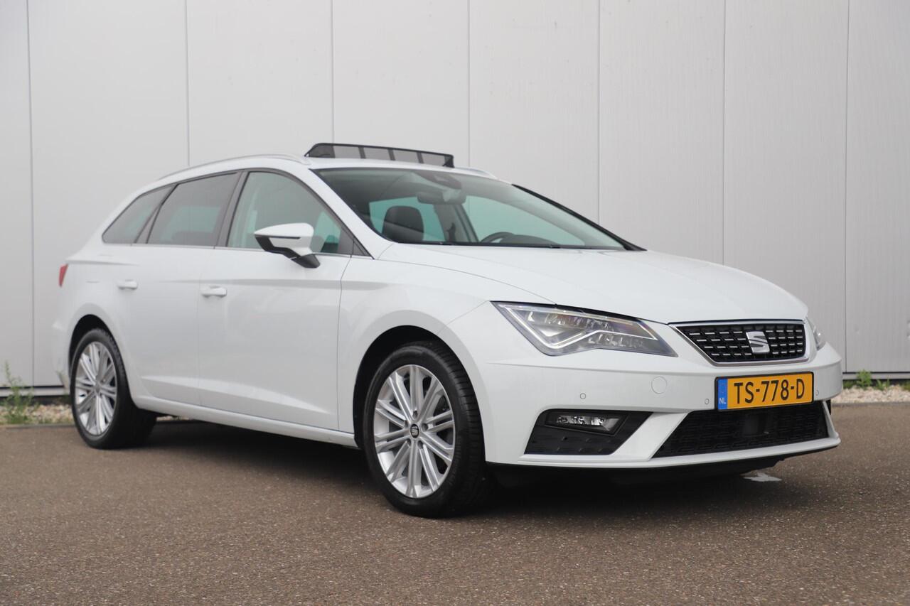 Seat LEON ST 1.6 TDI Xcellence Business Intense DSG Automaat Panoramadak Full LED Beats Audio Adaptive Cruise Navigatie Achteruitrijcamera Carplay Android 17 inch LMV