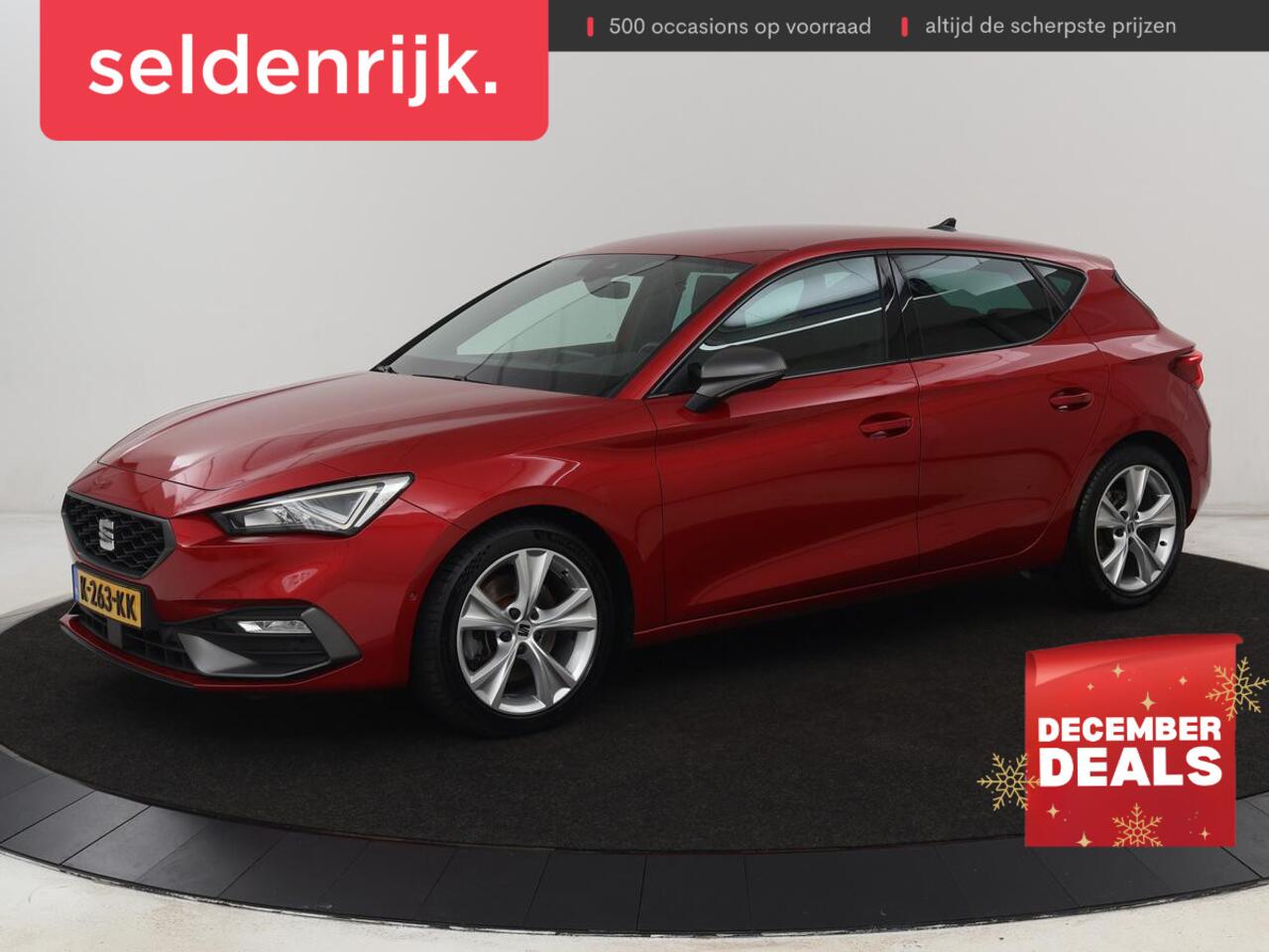 Seat LEON 1.5 eTSI FR Launch Edition | Stoelverwarming | Carplay | Adaptive cruise | Dynamic Chassis Control | Keyless | Sfeerverlichting | Stuurverwarming | Navigatie | Parkeerhulp