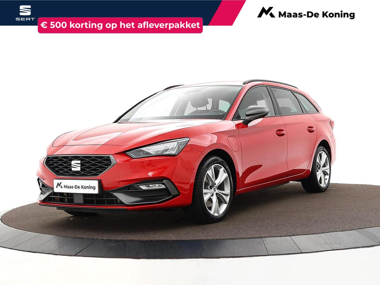Seat LEON Sportstourer 1.4 TSI 204pk DSG eHybrid PHEV FR · Apple/Android Car Play · P-Sensoren · Navigatie · Cruise Control · P-Sensoren · Sfeerverlichting · Afneembare trekhaak · 17'' Inch ·