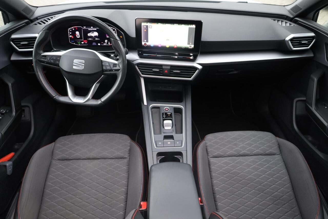 Seat LEON Sportstourer 1.4 TSI eHybrid PHEV FR PL ¤613 p/m* 204PK / 150kW Side assist sfeerverlichting navigatie grootbeeld leder alcantara ACC cruise control FR FULL Led cruise control parkeersensoren multifunctioneel lederen stuurwiel doorn ons geleverd en door o