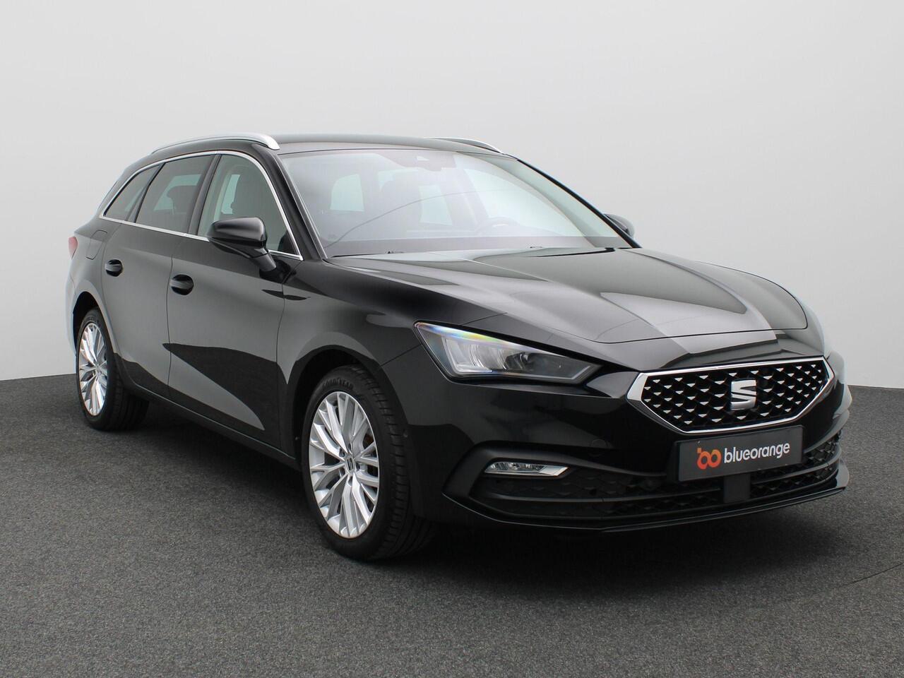 Seat LEON Sportstourer 1.4 TSI eHybrid PHEV Xcellence 204PK DSG SOH 89%, Trekhaak, Stoelverwarming, Achteruitrijcamera, Dodehoek Detectie, Apple Carplay, Adaptieve cruise control, PDC v+a