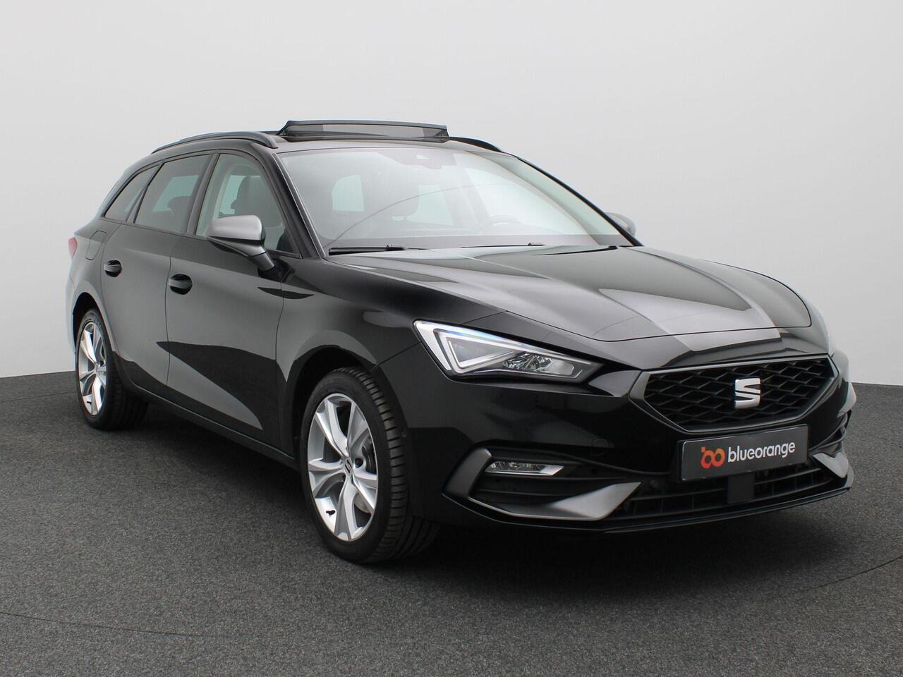 Seat LEON Sportstourer 1.4 TSI eHybrid PHEV FR Business Intense 204PK DSG SOH 87%, Panorama Dak, Elektr. Achterklep, Achteruitrijcamera, Keyless, Adaptieve Cruise Controle, Stoel-stuurverwarming, 17" LM Velgen