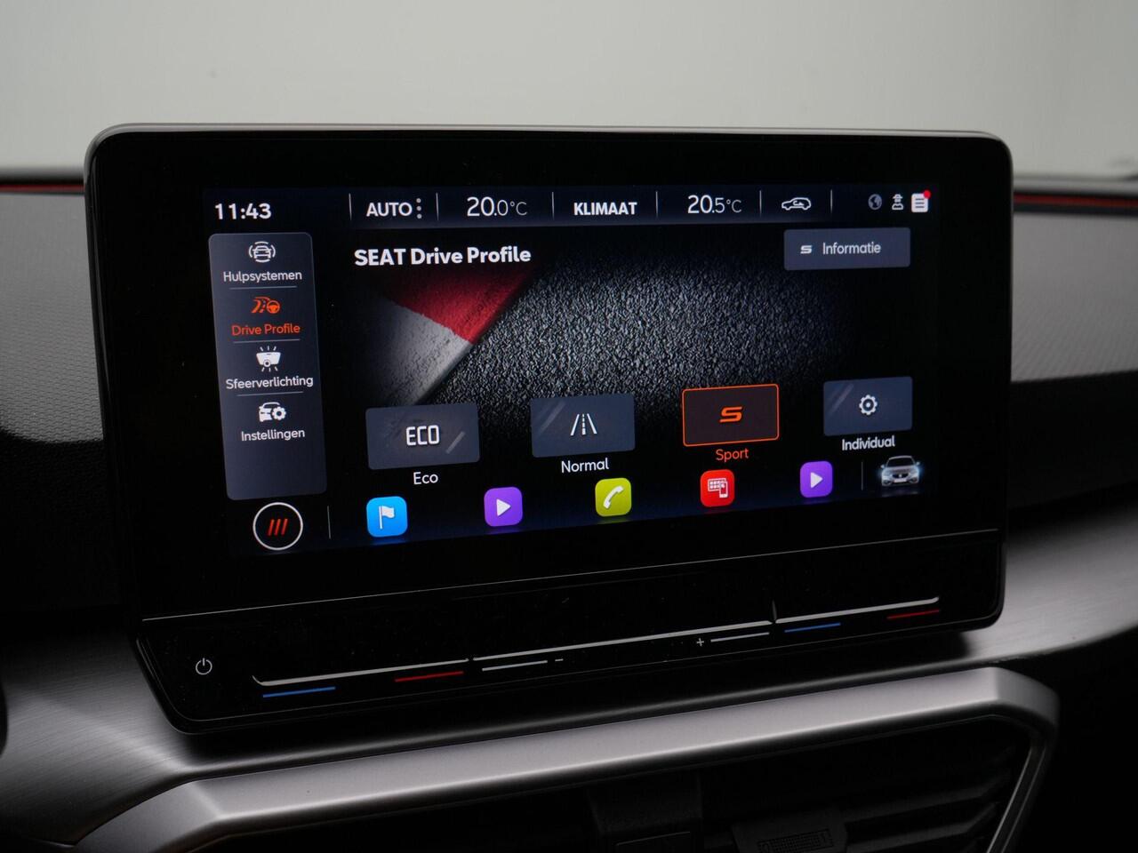 Seat LEON 1.0 TSI 110 pk FR Business Intense | Achteruitrijcamera | Navigatie | Sportonderstel | Side Assist