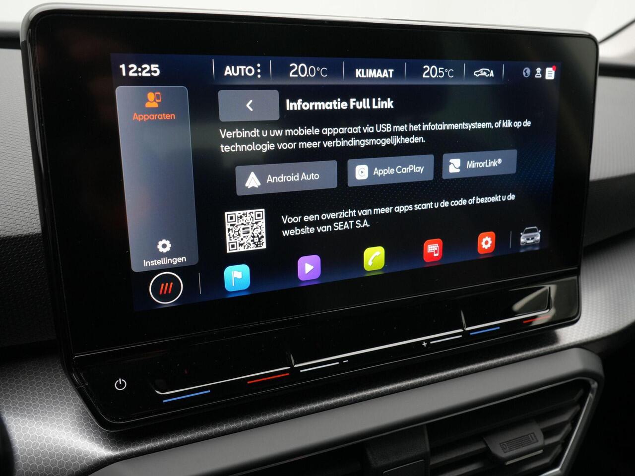 Seat LEON Sportstourer 1.5 eTSI 150 pk DSG Style Business Intense | Full LED | Achteruitrijcamera | Trekhaak | Adaptive Cruise | Park Assist | Side Assist | 16 inch