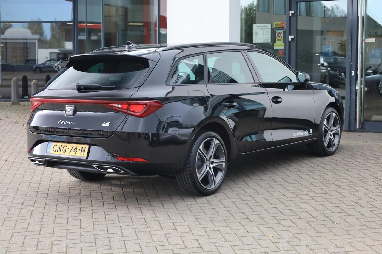 Seat LEON Sportstourer 1.5 TSI e-Hybrid FR PHEV First Edition 204PK / 150kW, Alcantara bekleding, achteruitrijcamera (rear view), full map navigatie, adaptieve cruise control (acc) met Stop & Go en stuurhulp, Apple Carplay / Android Auto, file assistent, verwarmbaa