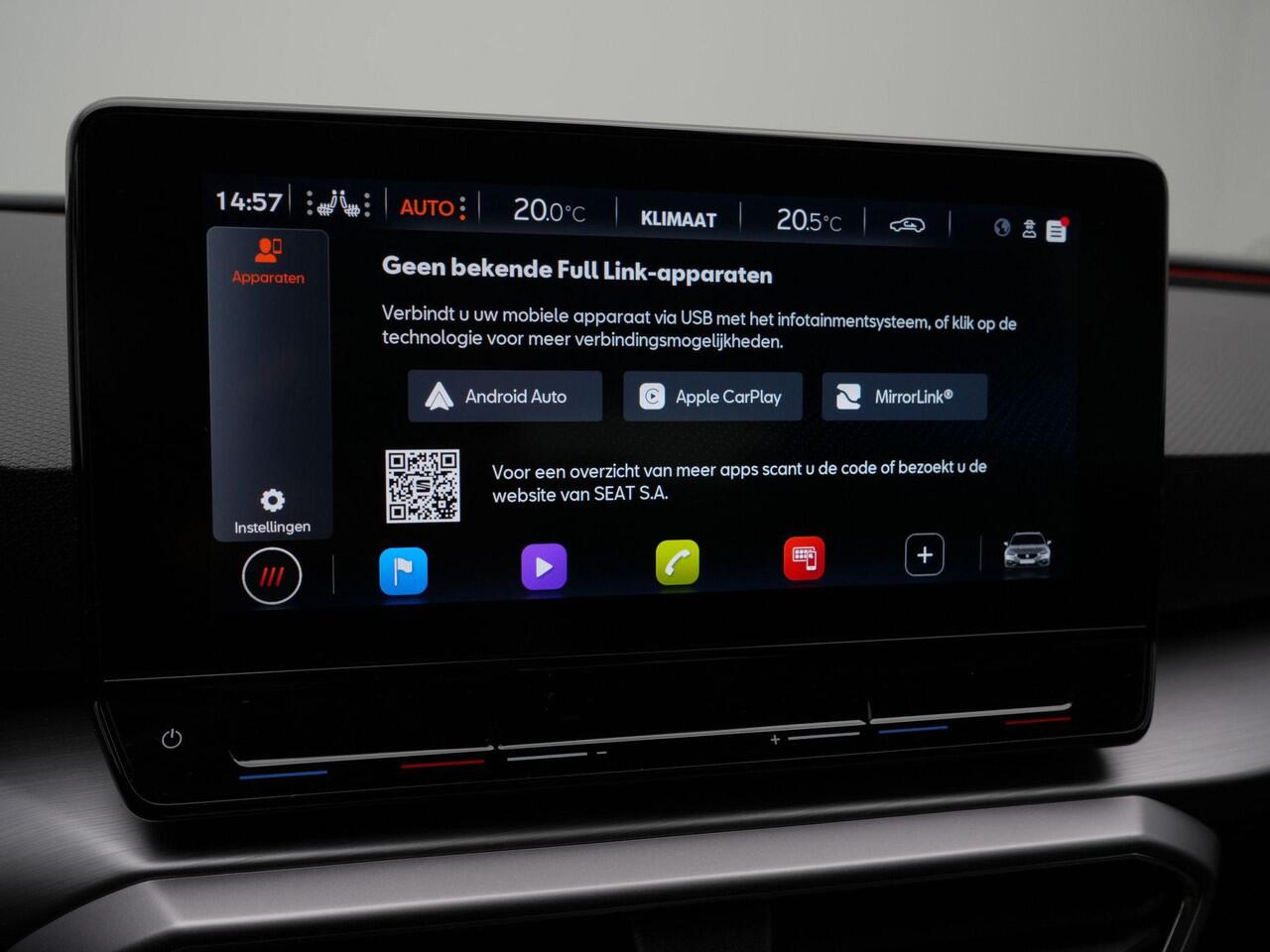 Seat LEON Sportstourer 1.5 eTSI 150 pk DSG FR Business Intense | Stuur-/stoelverwarming | Achteruitrijcamera | Navigatie