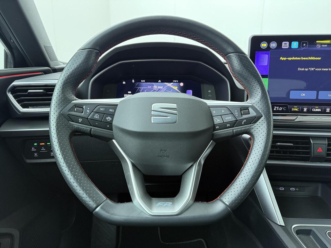 Seat LEON 1.5 TSI e-Hybrid FR PHEV First Edition | 204 PK | SoH 100% | Automaat | Multifunctioneel stuurwiel | Cruisecontrol | Achteruitrijcamera |