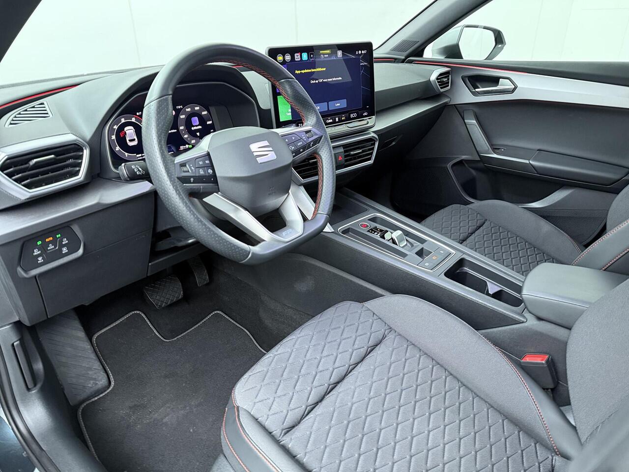 Seat LEON 1.5 TSI e-Hybrid FR PHEV First Edition | 204 PK | SoH 100% | Automaat | Multifunctioneel stuurwiel | Cruisecontrol | Achteruitrijcamera |