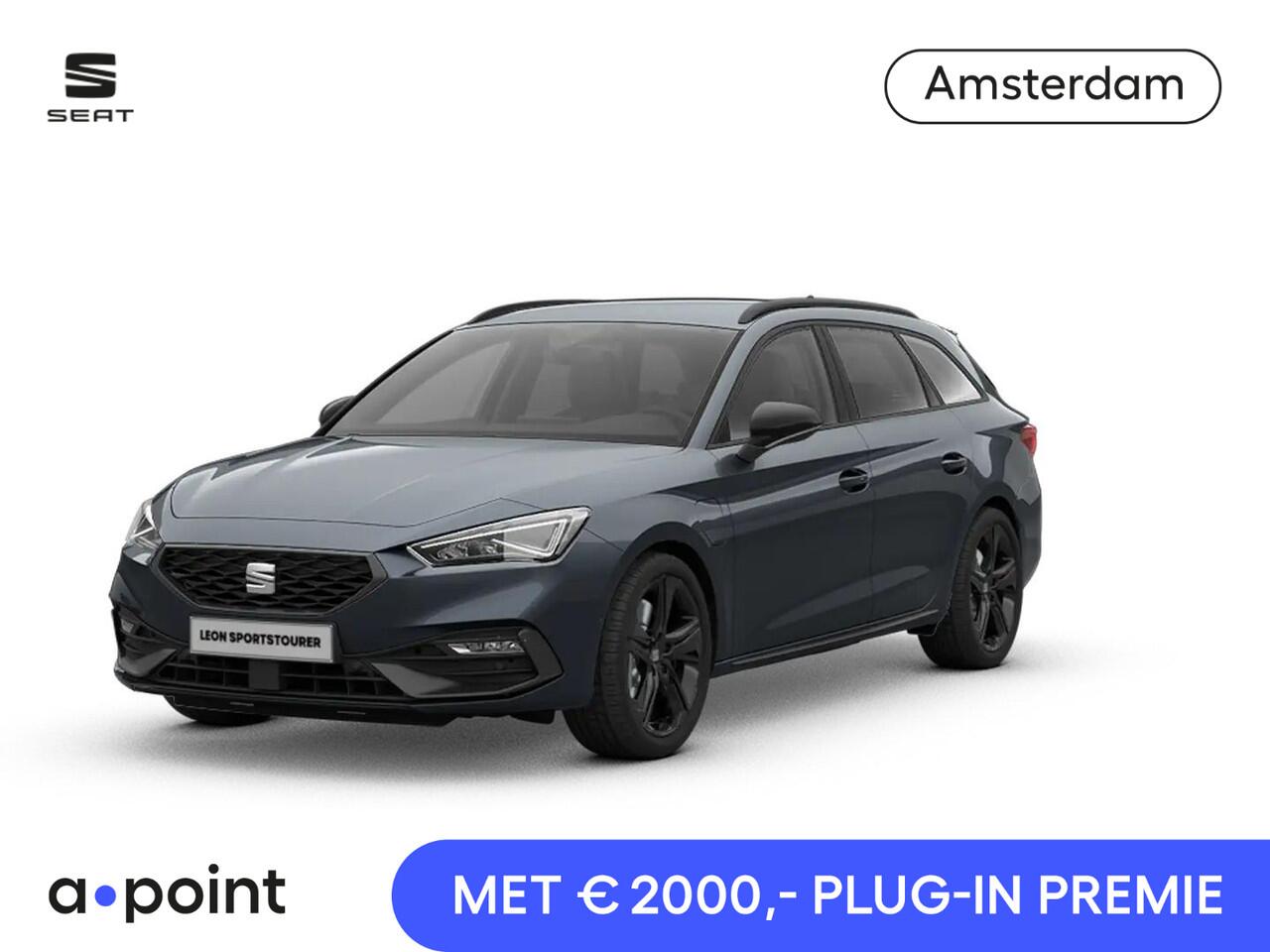 Seat LEON Sportstourer 1.5 TSI e-Hybrid FR Business | Black Pack | Safe & Driving Pack | Trekhaak zwenkbaar (elektr. ontgrendeling) | C2K - Velgen 'Black Pack', 18 inch