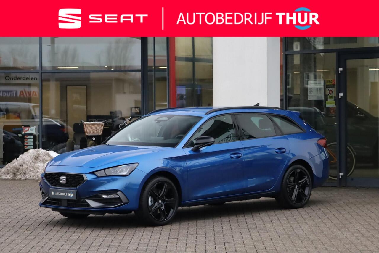 Seat LEON Sportstourer 1.5 TSI e-Hybrid FR Business 204PK / 150kW, Achteruitrijcamera, 3-zone Climatronic, Apple Carplay & Android Auto, dodehoeksensor, adaptive cruise control, grootlichtassistent, keyless start, volledig digitaal instrumentenpaneel (Virtual Cockp
