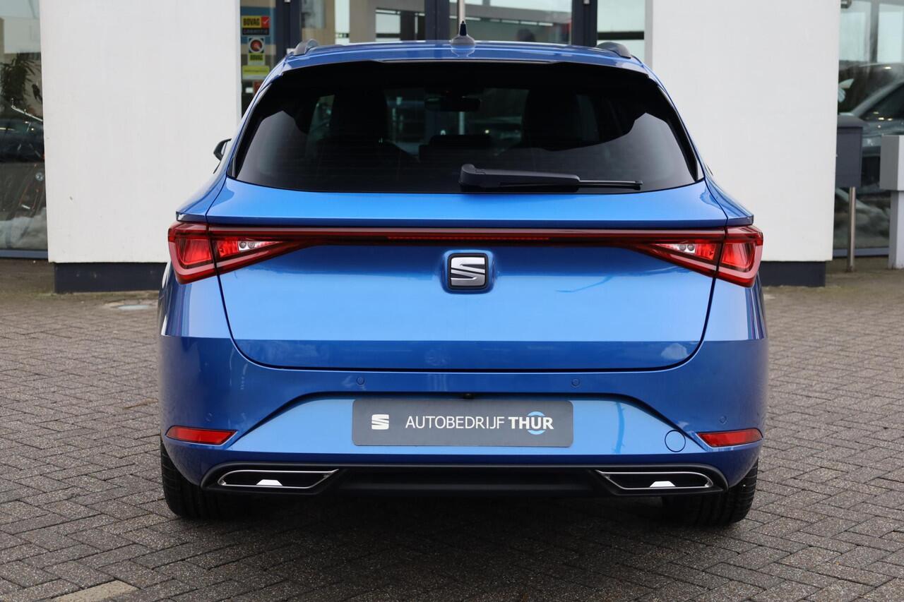 Seat LEON Sportstourer 1.5 TSI e-Hybrid FR Business 204PK / 150kW, Achteruitrijcamera, 3-zone Climatronic, Apple Carplay & Android Auto, dodehoeksensor, adaptive cruise control, grootlichtassistent, keyless start, volledig digitaal instrumentenpaneel (Virtual Cockp