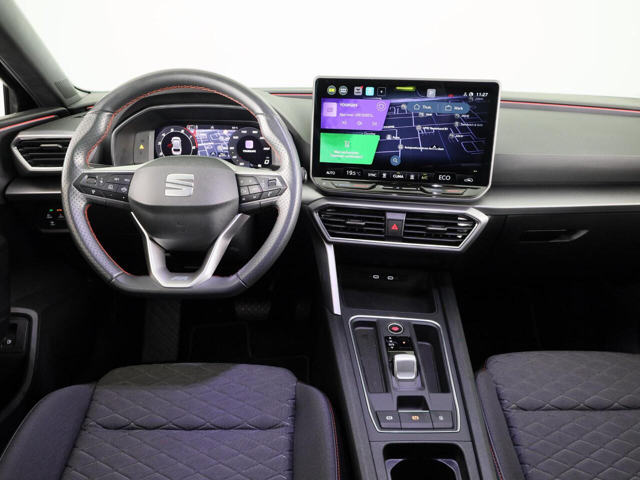 Seat LEON Sportstourer 1.5 TSI e-Hybrid FR PHEV First Edition 204 pk Automaat | Verlengde garantie | Navigatie | Parkeersensoren | Achteruitrijcamera | Adaptieve cruise control |