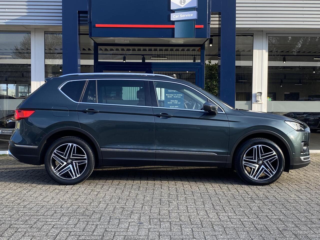 Seat Tarraco 1.5 TSI Xcellence / Automaat / NL-Auto / Vol-Leder / Open-Panodak / Stoelverwarming V+A / Apple-Carplay & Android-Auto / Adaptieve Cruise-Control / Climate-Control / Elektr.-Trekhaak / Elektr.-Achterklep / Keyless / Draadloze-Telefoonlader / DAB Radio-Blu