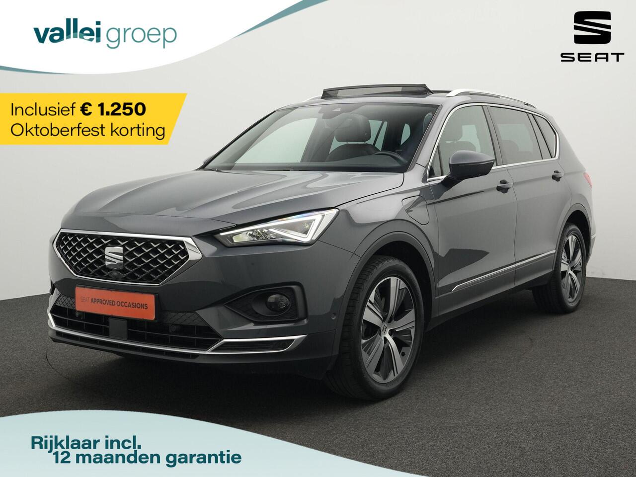 Seat Tarraco 1.4 TSI e-Hybrid 245 pk PHEV Xcellence | Panoramadak | Trekhaak | Rondomzicht camera | Stoel-/achterbankverwarming | Adaptive Cruise | Standkachel | Side Asist | 19 inch