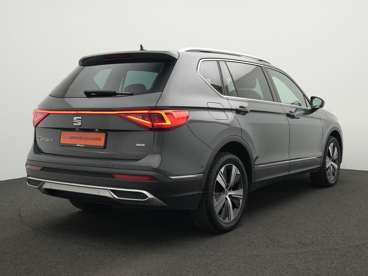 Seat Tarraco 1.4 TSI e-Hybrid 245 pk PHEV Xcellence | Panoramadak | Trekhaak | Rondomzicht camera | Stoel-/achterbankverwarming | Adaptive Cruise | Standkachel | Side Asist | 19 inch