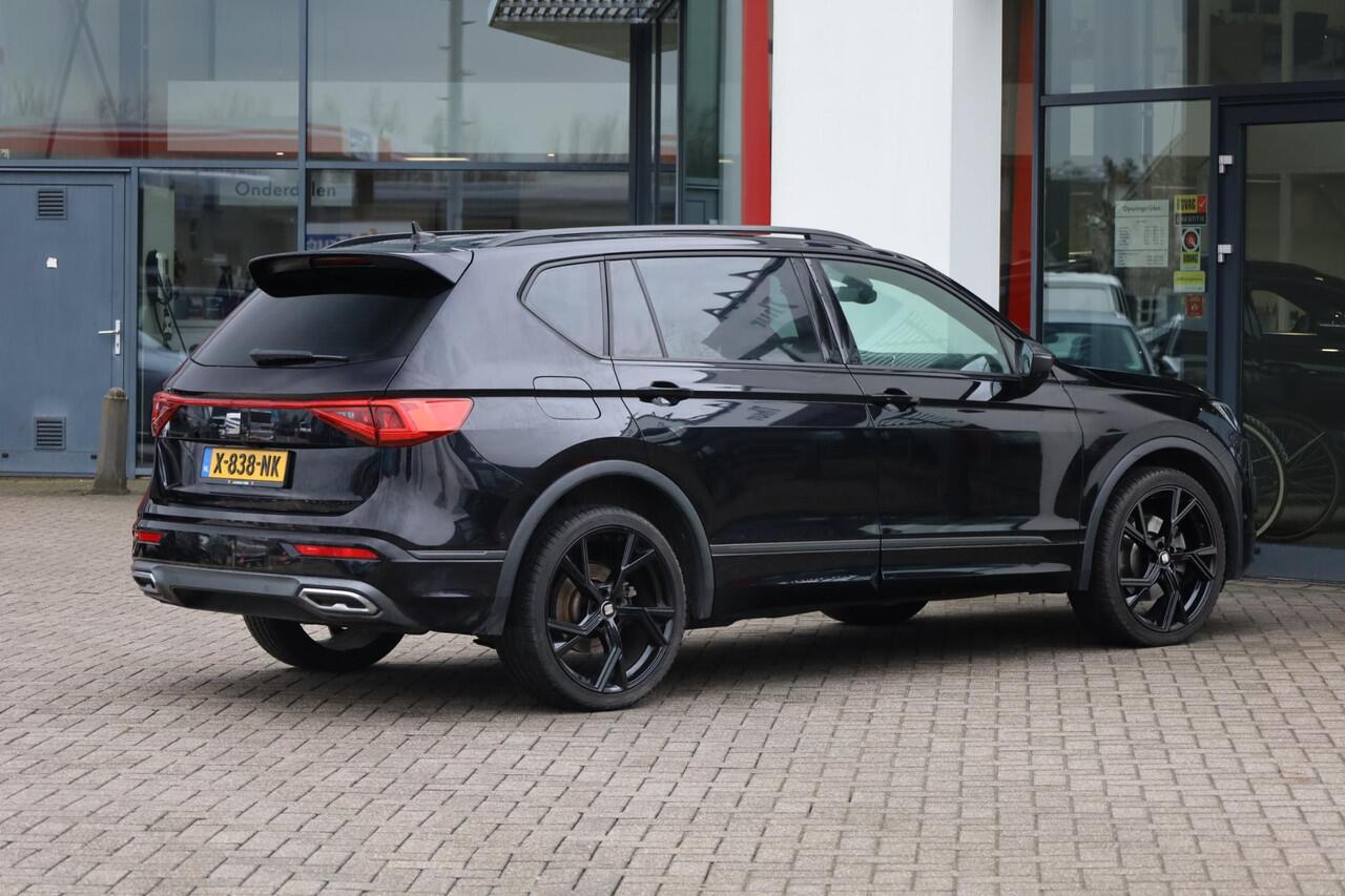 Seat Tarraco 1.4 TSI e-Hybrid PHEV FR Business 240PK / 180kW DSG, NL auto 1e eigenaar door ons nieuw geleverd en onderhouden, PPF folie neus, 21" LMV, rondomzichtcamera (area view), wegklapbare trekhaak, extra getinte ramen achter, panoramadak, voorstoelen verwarmbaar