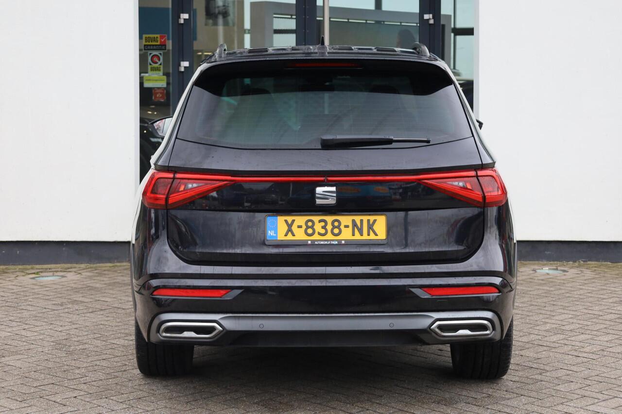 Seat Tarraco 1.4 TSI e-Hybrid PHEV FR Business 240PK / 180kW DSG, NL auto 1e eigenaar door ons nieuw geleverd en onderhouden, PPF folie neus, 21" LMV, rondomzichtcamera (area view), wegklapbare trekhaak, extra getinte ramen achter, panoramadak, voorstoelen verwarmbaar