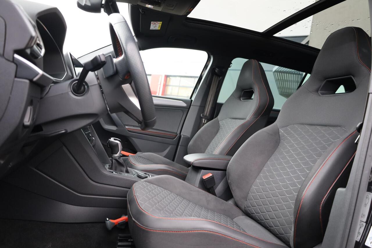 Seat Tarraco 1.4 TSI e-Hybrid PHEV FR Business 240PK / 180kW DSG, NL auto 1e eigenaar door ons nieuw geleverd en onderhouden, PPF folie neus, 21" LMV, rondomzichtcamera (area view), wegklapbare trekhaak, extra getinte ramen achter, panoramadak, voorstoelen verwarmbaar