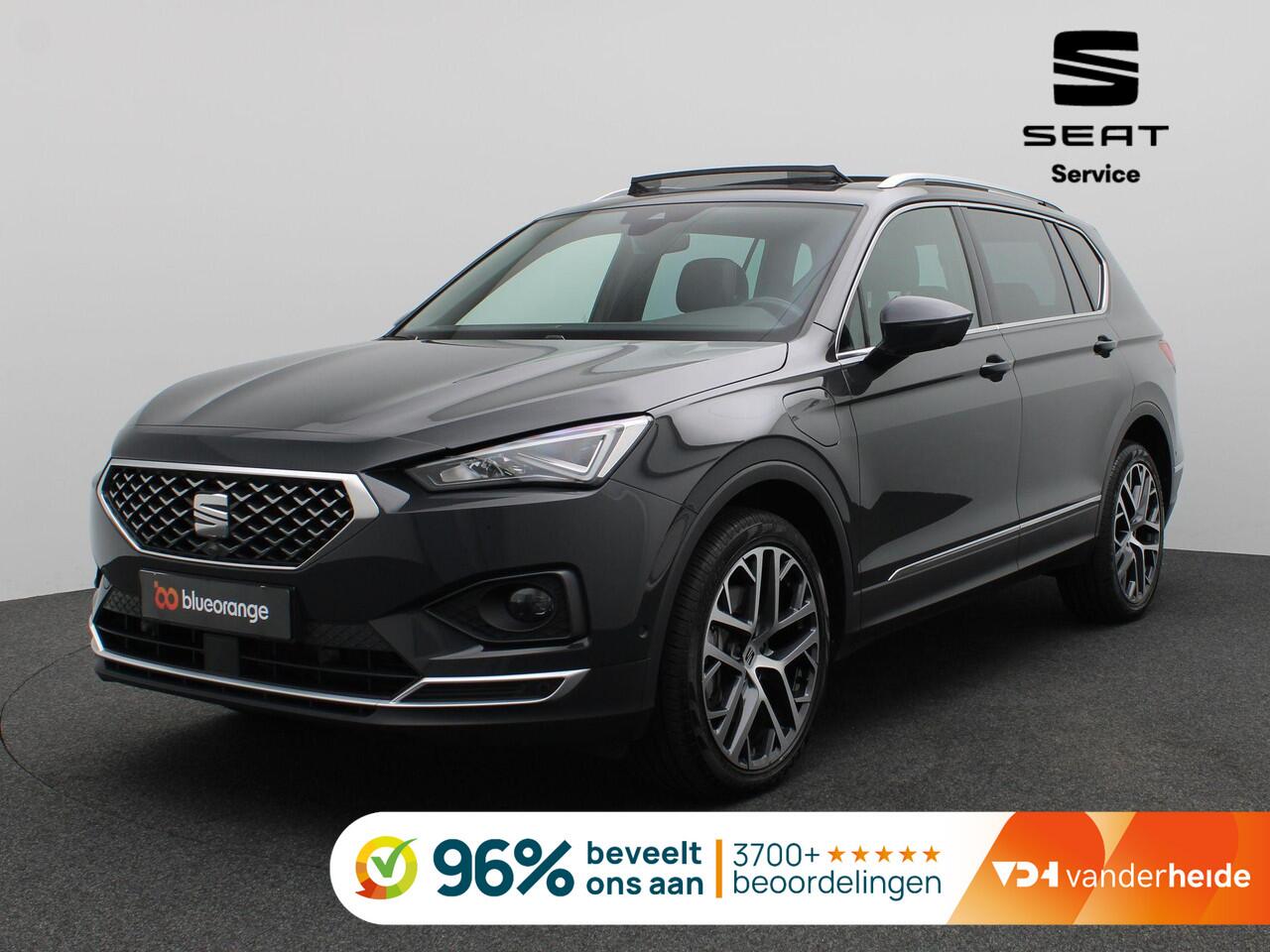 Seat Tarraco Xperience PHEV 1.4 TSI e-Hybrid 245pk full led, trekhaak, standkachel, 360gr. camera, schuif-kanteldak, adaptive cruise, side assist, stoelverwarming voor & achter, alarm, keyless, 20" lichtmetaal
