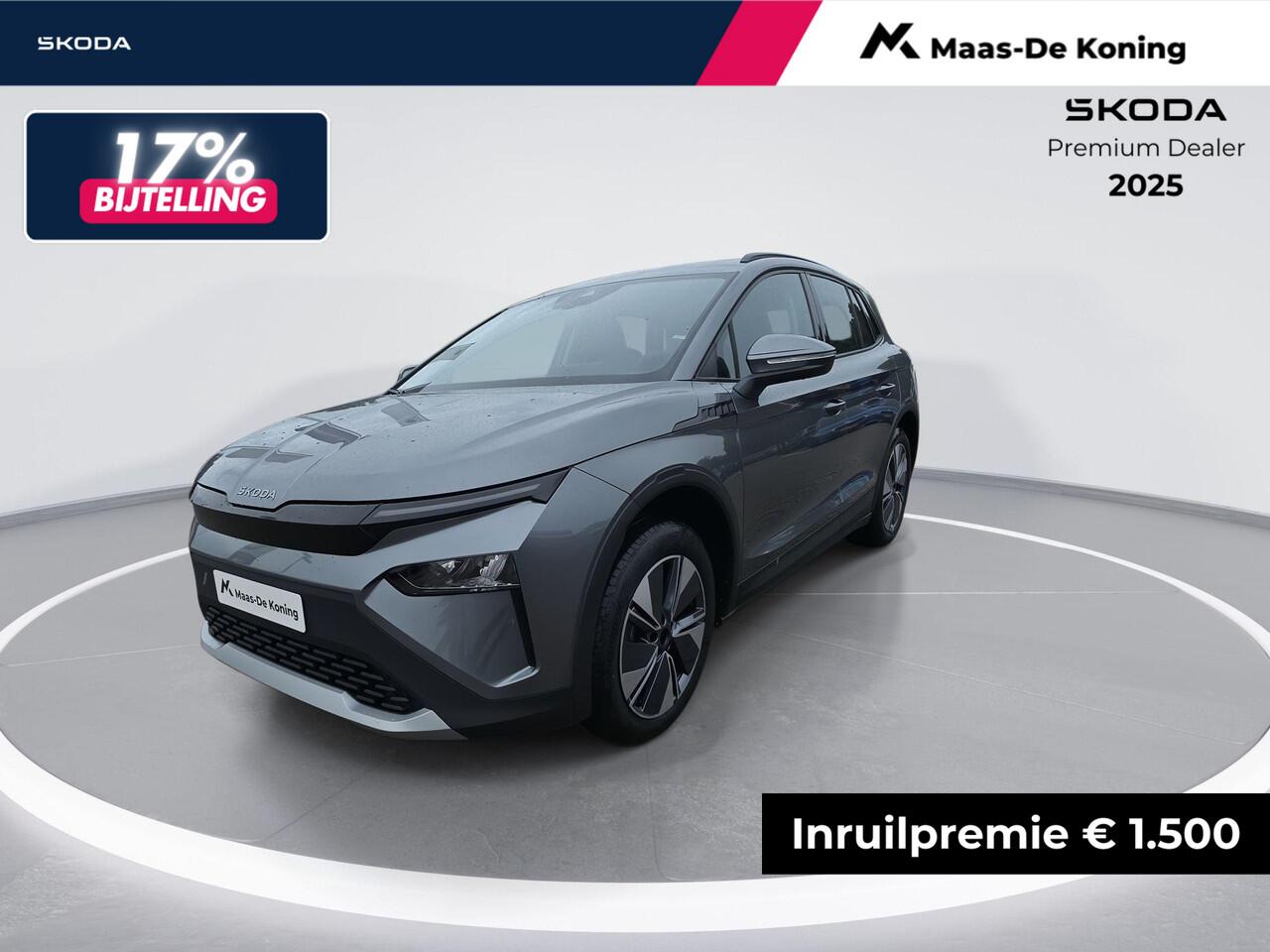 Skoda Elroq Selection Elektromotor 150 kW / 204 PK SUV Elektri | Metallic Lak | 19'' Lichtmetalen Velgen | 1500,- inruilvoordeel!