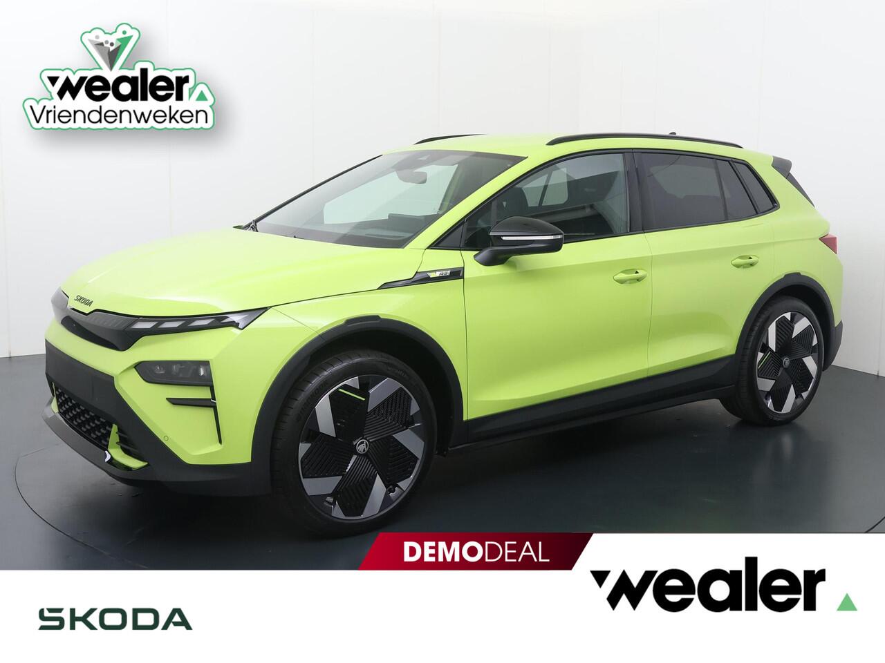 Skoda Elroq RS 340 PK 4X4 | Mamba Green | Trekhaak | Rondomzicht camera | 21" lichtmetalen velgen | Warmtepomp |