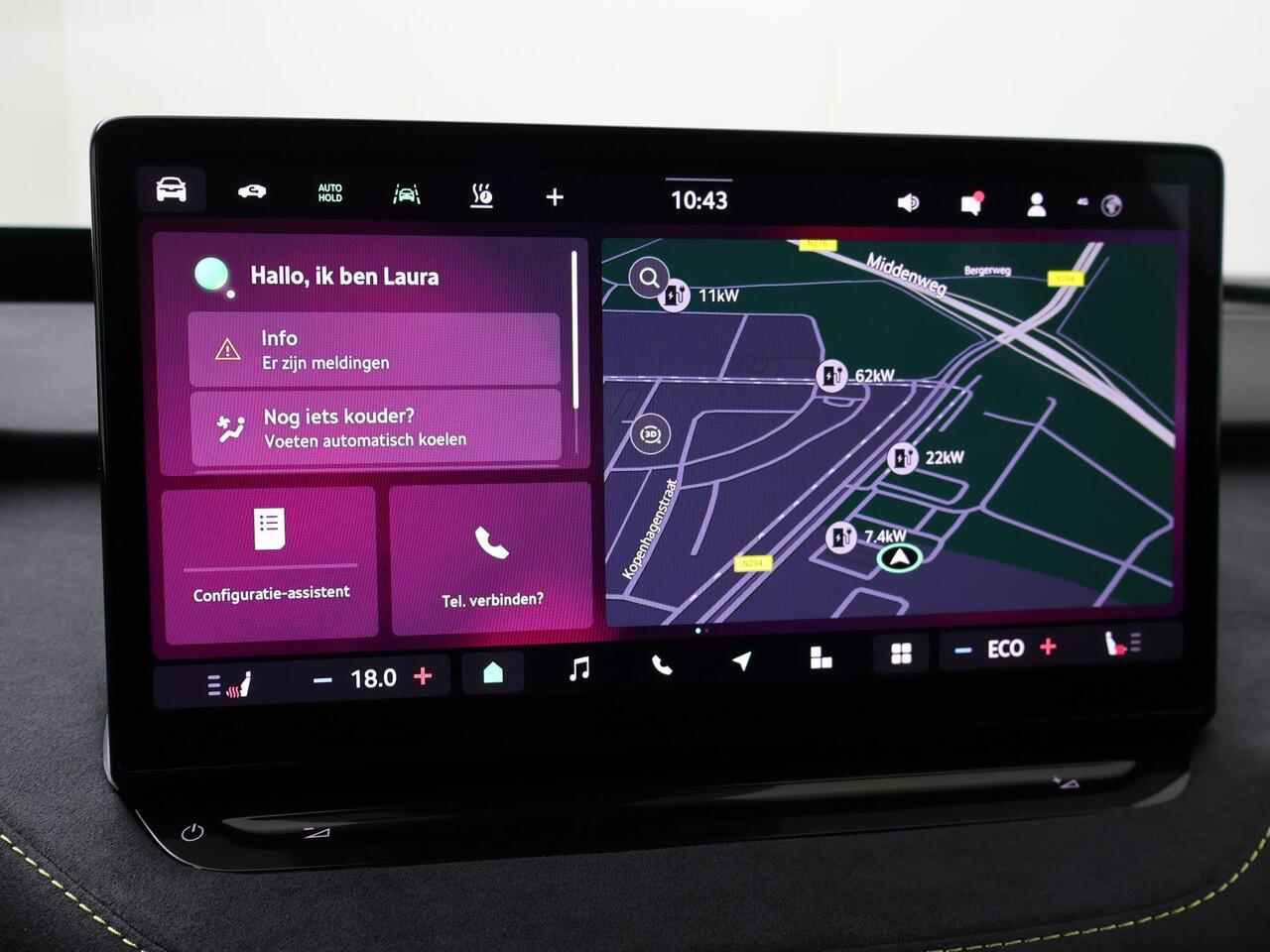 Skoda Elroq RS 340 PK 4X4 | Mamba Green | Trekhaak | Rondomzicht camera | 21" lichtmetalen velgen | Warmtepomp |