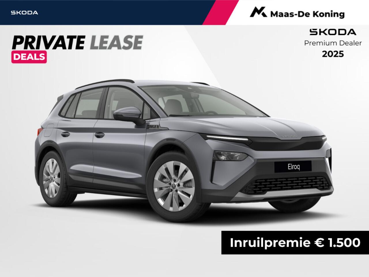Skoda Elroq Selection Elektromotor 125 kW / 170 PK SUV | PRIVATELEASE 399,- PER MAAND!! | 1500,- INRUILPREMIE!!| 2025 rijden!